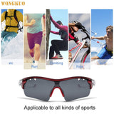 Polarized Sunglasses Men Women Sport Glasses 3 Interchangeable Lenses