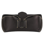 Unisex Handmade Vegetable Tanned Leather Hard Eyeglass Case Sunglasses Holder