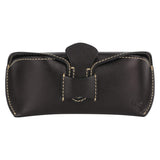 Unisex Handmade Vegetable Tanned Leather Hard Eyeglass Case Sunglasses Holder