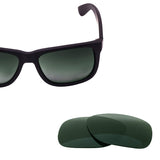 Polarized Lens Replacement for Ray Ban Justin RB 4165 54mm - Multiple Colors RB4165