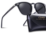 Polarized Sunglasses for Women MenVintage Round Sunglasses with Case100% UV400 Protection