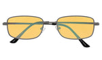 Anti Blue Rays,Reduce Eyestrain,UV Protection,Memory Bridge,Titanium,Computer Reading Gaming Glasses Unisex
