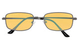 Anti Blue Rays,Reduce Eyestrain,UV Protection,Memory Bridge,Titanium,Computer Reading Gaming Glasses Unisex