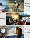 2 Piece Day+Night Vision Polarized Clip-on Flip-up Sunglasses