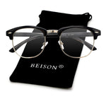 Womens Mens Horned Rim Wayfarer Glasses Frame Nerd Eyeglasses