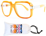 A172-vp Retro Nerd Rectangular Square Aviator Turbo Glasses Eyeglasses