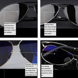 Men's Sport Sunglasses UV400 Lens Aviator Sunglasses Mirrored