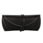 Unisex Handmade Vegetable Tanned Leather Hard Eyeglass Case Sunglasses Holder