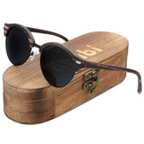 Semi Rimless Wood Polarized Sunglasses Women Men Brand Designer Wood Shades