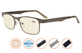UV Protection,Anti Blue Rays,Reduce Eyestrain,Metal Frame Computer Reading Glasses