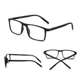 Retro Optical TR Frame Lightweight Spring Hinge Clear Lens Glasses Men Women