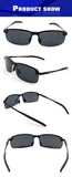 Polarised Driving Sunglasses Outdoor Sport Eyewear Spring Hinge Unbreakable Ultra-Light AL-MG Frame HD Lens Men