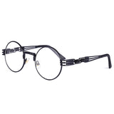 Gothic John Lennon Metal Spring Frame Round Vintage  Steampunk Sunglasses