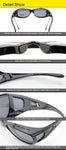 Unisex Wear Over Prescription Glasses Rx Glasses Polarized Sunglasses 8953