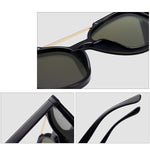 Unisex Retro Classic Rimless Sunglasses One Piece Mirrored Square