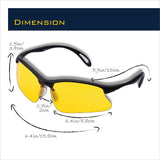 Polarized Sports Sunglasses UV Protection and TR90 frames for Men Women Fishing Cycling Baseball Golf Running
