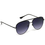 - Oversized Flat Lens Fashion Designer Inspired Aviator Sunglasses