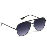 - Oversized Flat Lens Fashion Designer Inspired Aviator Sunglasses