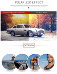 Unisex Square Polarized Sunglasses  Aluminum Temple Retro Driving Sun Glasses with Hinge Temple