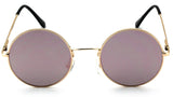Round Circle Full Metal Frame Sunglasses for Women and Men Colorful Tinted Oceanic Lens John Lennon Glasses