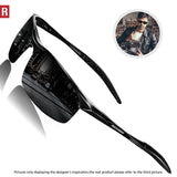 Driving Polarized Sunglasses For Men UV Protection Ultra Lightweight Al Mg Golf Fishing Sports Sunglasses