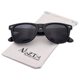 Classic Square Retro Mirrored Lens Polarized Designer Sunglasses