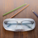 Magnet Buckle Frosted Translucent Eyeglasses Case Spectacles Box