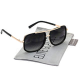 Elite Flat Top Aviator Retro Celebrity Style Classic Square Frame Sunglasses