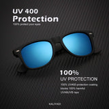 Mens Wayfarer Polarized Sunglasses Vintage Refective Mirror Lens Sun Glasses Womens:UV400 Protection