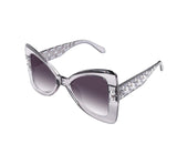 Oversized Bow tie shape butterfly sunglasses for women With Pearl Temples
