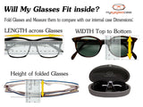 Premium Extra Large Sunglasses Case | 100% | Hard | Sturdy | Protective | For Men and Women | Many colors