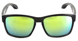 KUSH mirrored Classic Wayfarer Style Mirror Lens Black Frame horned Sunglasses