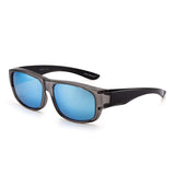Polarized Fit Over Sunglasses Mirrored Oversize Wear Over Glasses Men Women