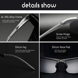 Sports Sunglasses  Polarized Sunglasses Men Metal Frame UV 400 for Driving