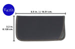 3 Pack Faux Leather Eyeglass Slip Cases In Navy Gray Black Burgundy Hunter Green