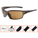 Bifocal Sports Sunglasses TR90 Frame Baseball Running Fishing Outdoor Readers