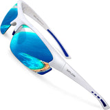 Men's Polarized Sunglasses Sports Glasses for Cycling Fishing Golf TR90 Superlight Frame