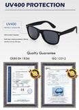 Classic Eyewear 80's Retro Large Horn Rimmed Style UV400 Polarized Sunglasses
