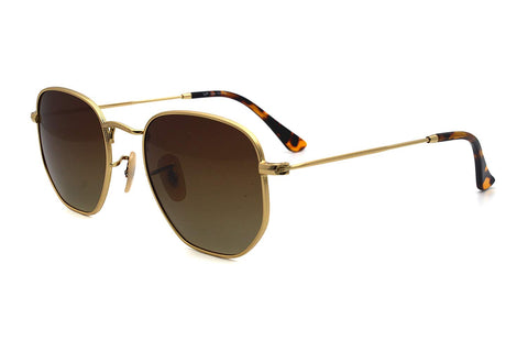 Aviator Hexagonal flat lenes Sunglasses