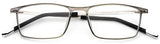 Men Titanium Alloy TR90 Square Optical Prescription Glasses Frame Eyewear 523