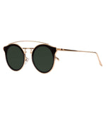 Round Sunglasses for Women Double Bridge, Light Weight, Pouch Included