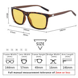HD Night Vision Glasses for Driving  Yellow Lens Aviator Anti glare Sunglasses
