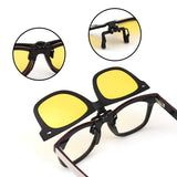 Polarized Clip on Sunglasses Flip up Mirrored Eyeglasses Men Women