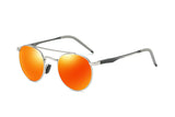Round Retro Polarized Sunglasses for Men Women Unisex Wayfarer TAC Lens Alloy Frame UV400 Anti-Reflective Steampunk