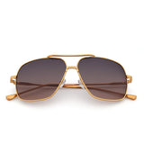 Oversize Aviator Sunglasses Gradient Clear Lens Pilot Metal Eyeglasses Men Women