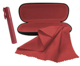 Eyeglasses Case Set, Includes Case, Cleaner Spray, and Microfiber Cloth