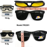 Magnetic 5Pcs Polarized Clip-on Sunglasses for Night Driving