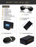 Aviator Polarized Sunglasses for Men and Women,UV Protection Oversize Eyewear,Sports Sunglasses