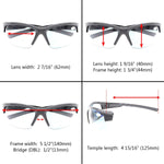 Unisex Sports Bifocal Half Rimless Sunglasses UV400 Protection Outdoor Readingglasses