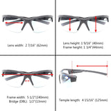 Unisex Sports Bifocal Half Rimless Sunglasses UV400 Protection Outdoor Readingglasses